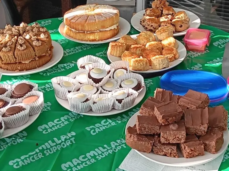 Cakes for Macmillan coffee morning