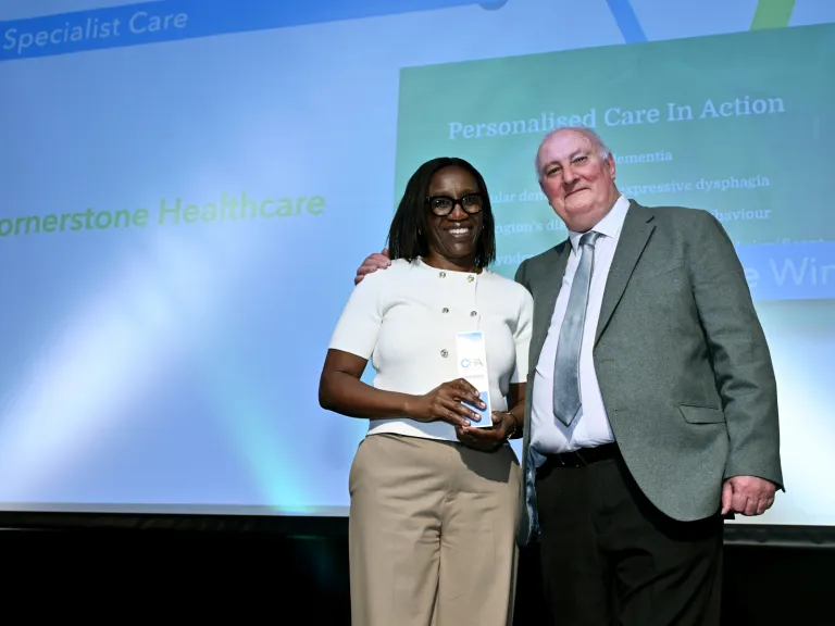 Presentation of award win